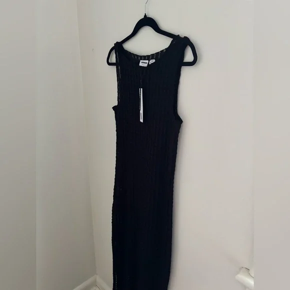 Noisy May Dinah Sleeveless Lace-Stripe Maxi Dress NWT - Picture 8 of 11